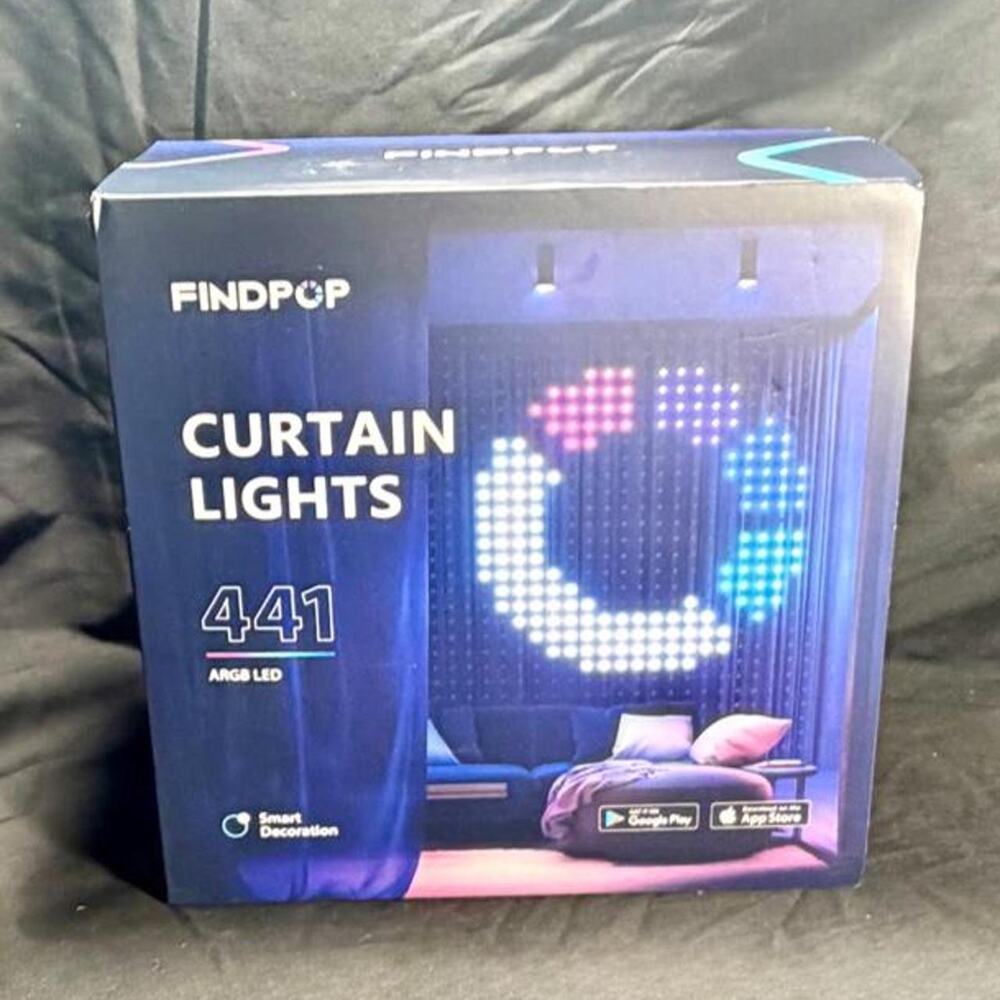 🚨 FINDPOP AI Smart Curtain Lights, 441 LEDs Indoor Color Changing Lights 🎉
